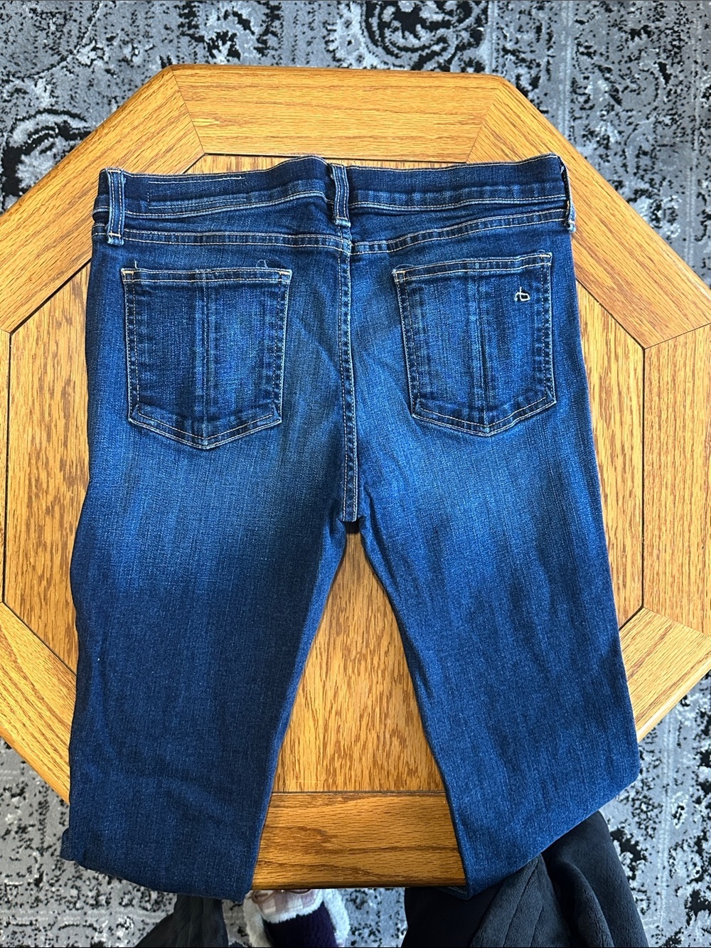 *RAG & BONE* Dark Blue Kensington Slim Skinny Jeans Size 31 - Picture 5 of 9